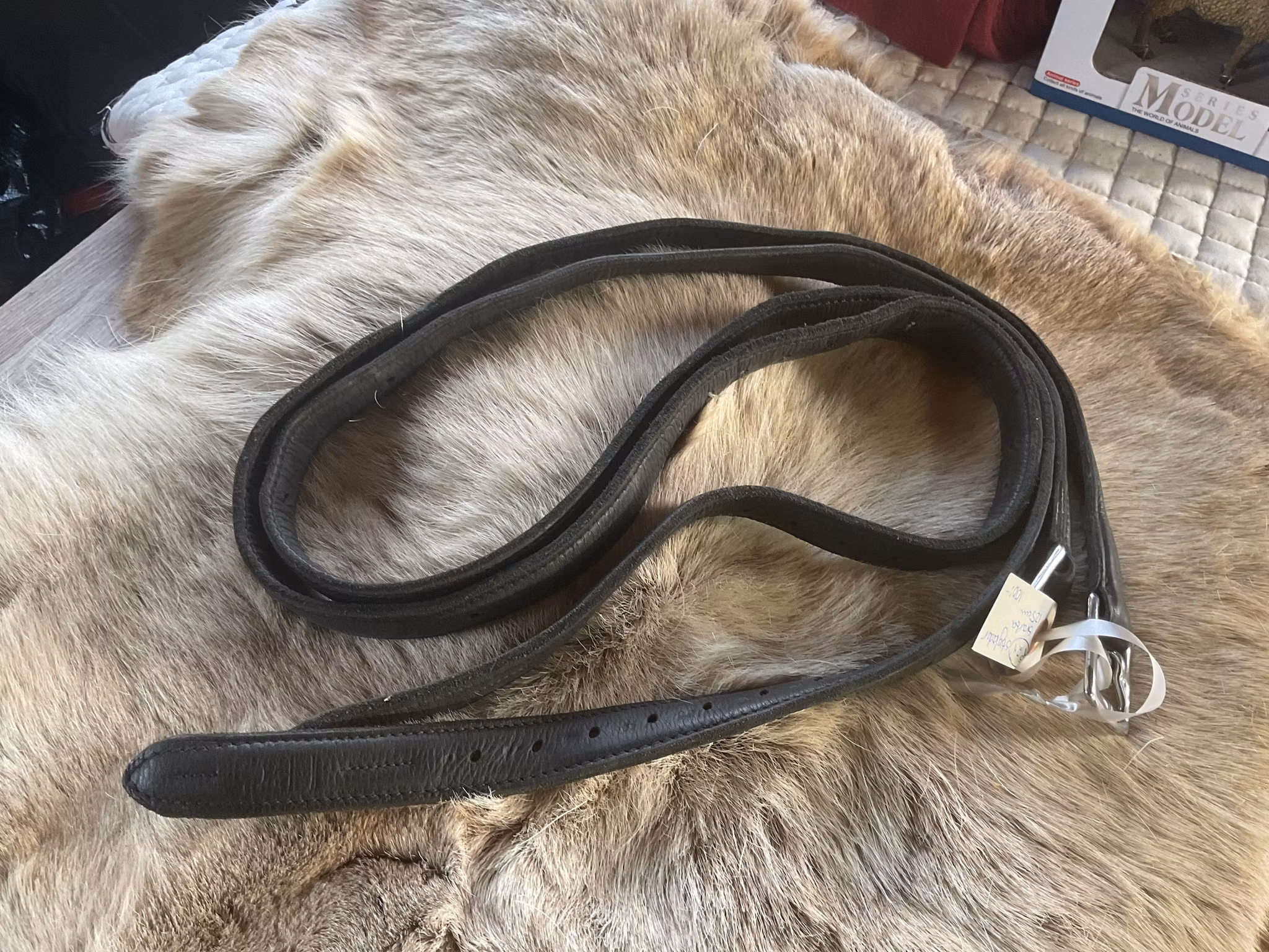 Stigläder svarta, 125 cm