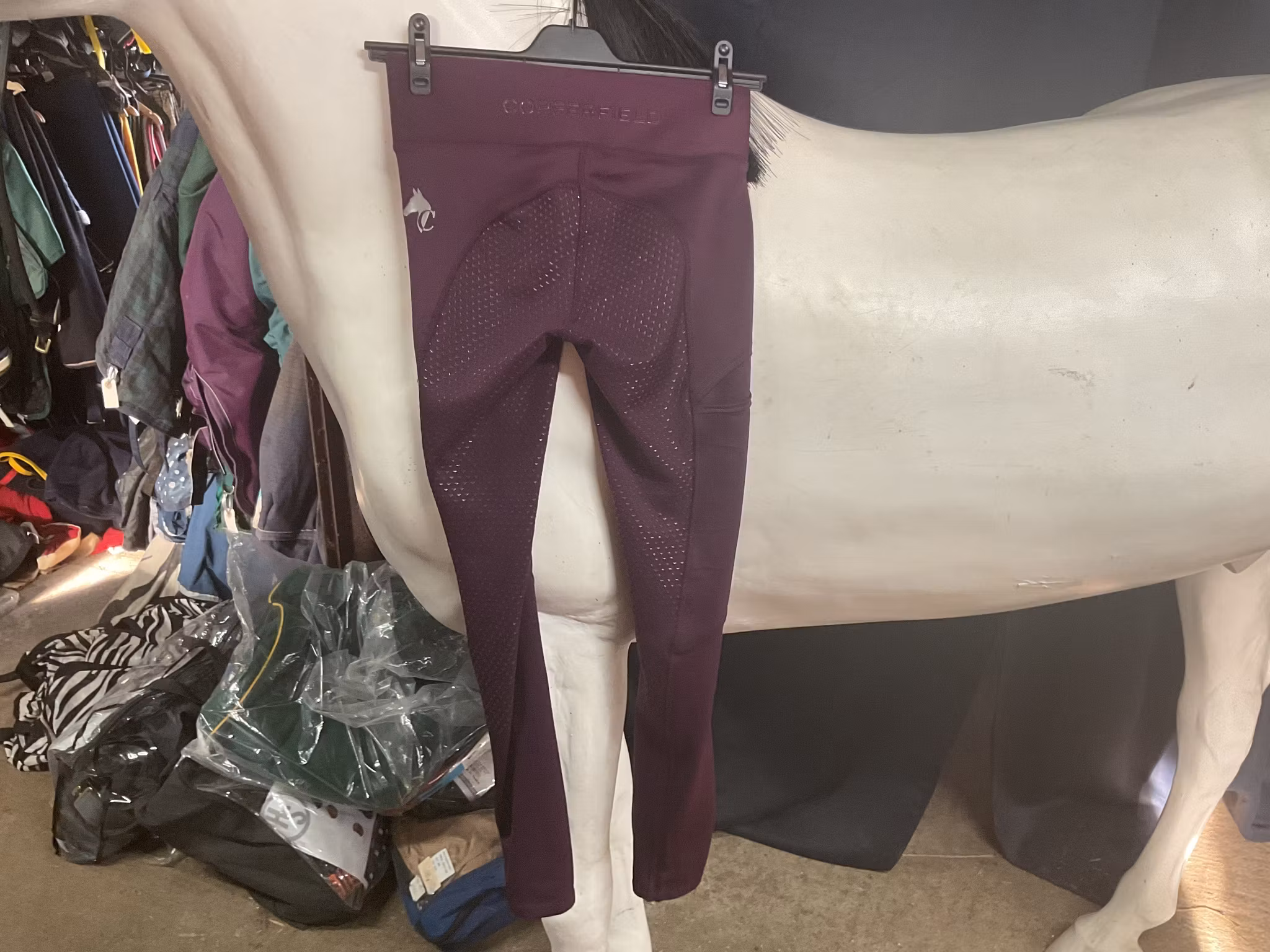 Copperfield ridtights,fullgrip,lila,stl 36