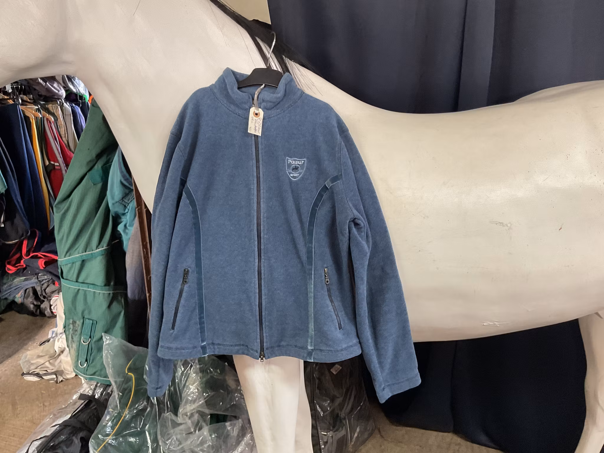 Pikeur fleecekofta,blå,L