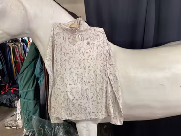 Ariat tröja lowell,vit, 1/4 zipfunktion