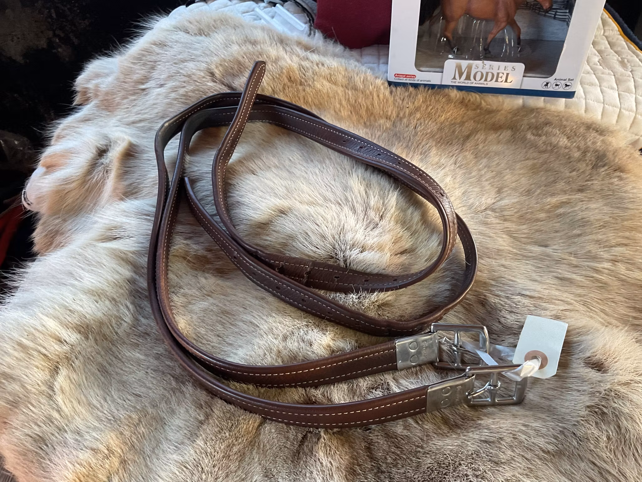 Prestige stigläder,bruna,135 cm
