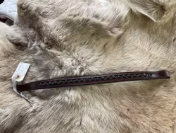 Pannband brunt med pärlor, 41 cm
