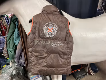 HV polo väst,m,brun