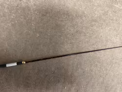 Dressyrspö svart med guld, 120 cm,