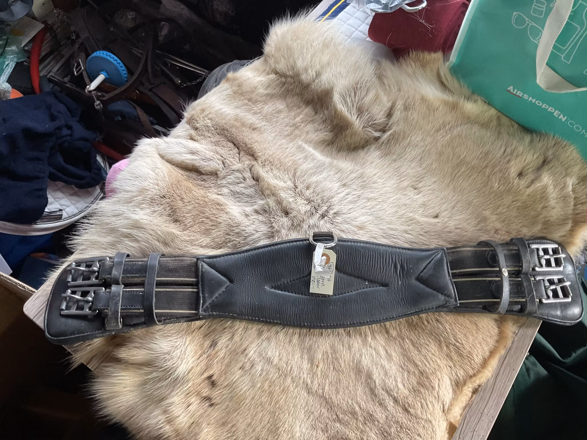 CH sadelgjord svart,läder, 65 cm