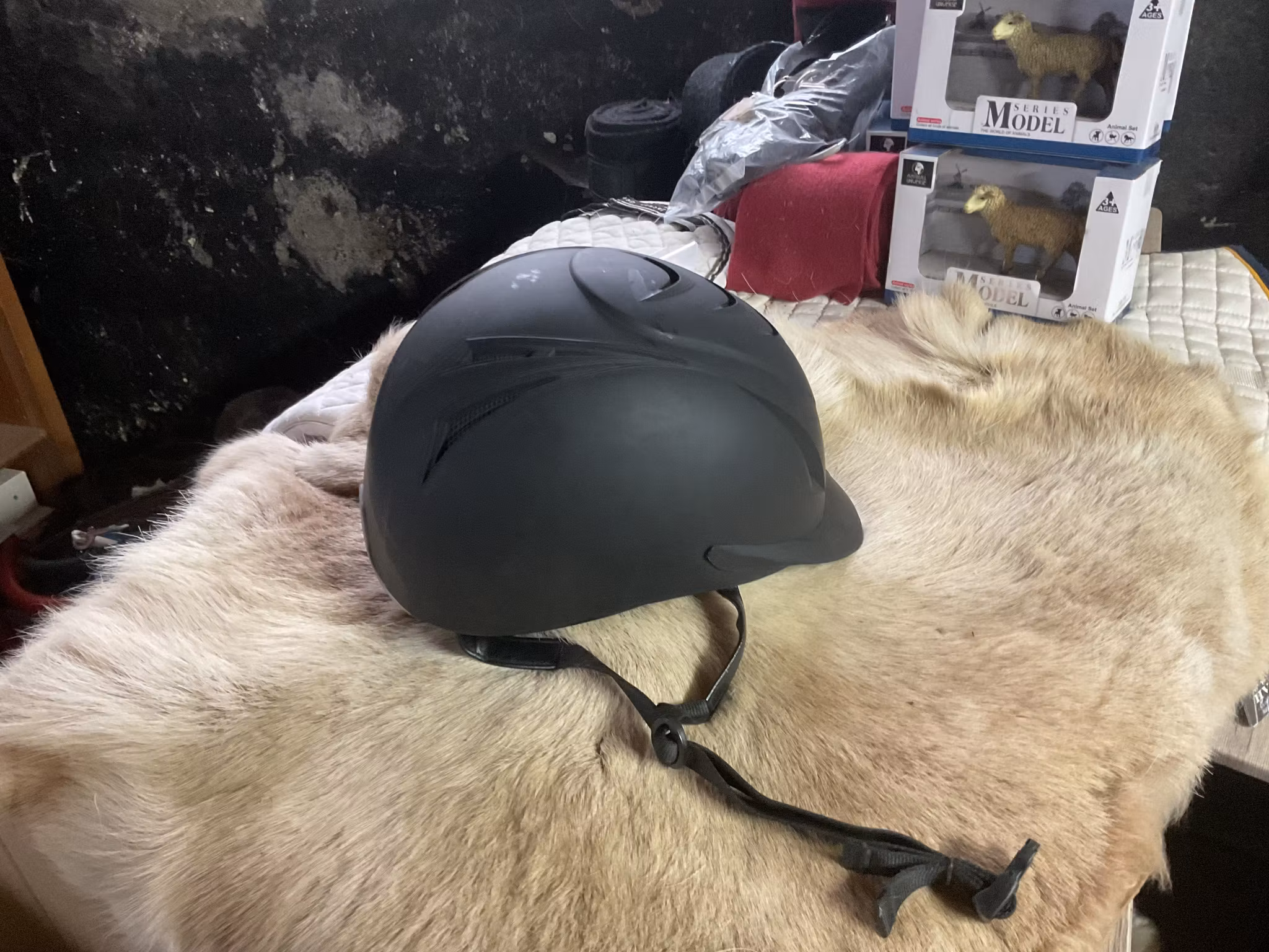 Horselife ridhjälm svart,L 58-62