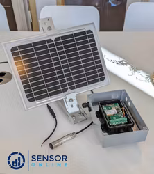 Solarpanel solution for off-grid measurments