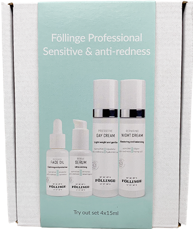 Föllinge SENSITIVE & ANTI-REDNESS - 4x15 ml Ansikts Set