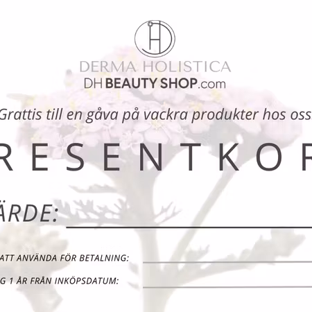 Få presentkortet skickat