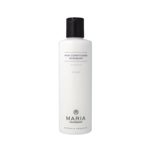 Hair Conditioner Rosemary från Maria Åkerberg är ett mångsidigt återfuktande balsam med Jojobaolja som reder ut håret och ger fin glans genom att släta ut hårstrånas ytskikt.