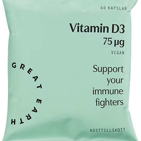 Vitamin D3 75 ug Refill GREAT EARTH
