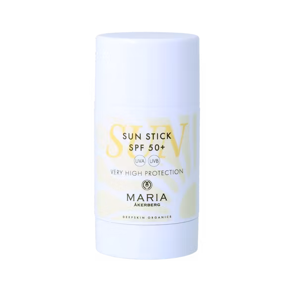 Sun Stick SPF 50 från Maria Åkerberg är ett praktiskt solstift för hela familjen, som ger ett mycket högt skydd mot UVA- och UVB-strålar tack vare icke-nano Zinkoxid. Med sin vattenresistenta formula