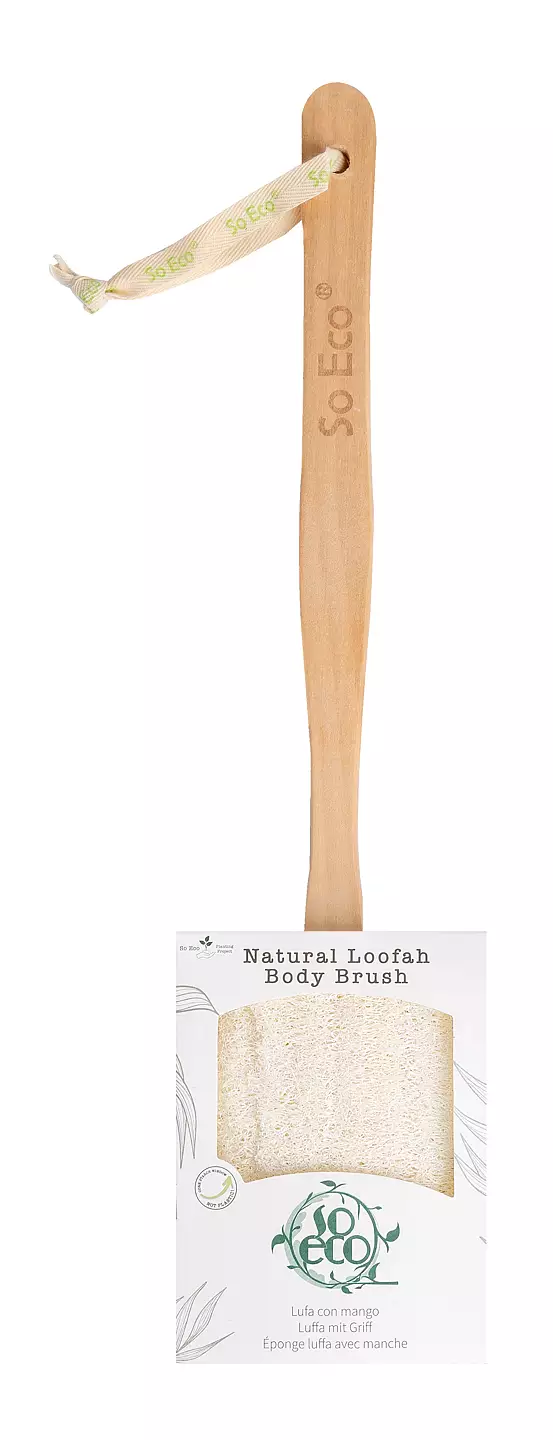 Flat Loofah With Wooden Handle SO ECO