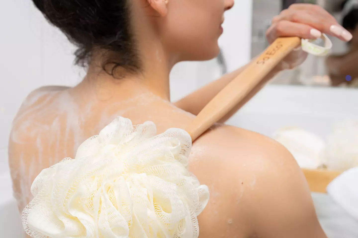 Handle Shower Pouf SO ECO