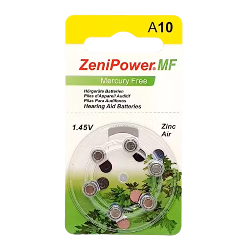 Zenipower Hörappratsbatteri 10 Gul