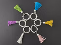Glasmarkörer "Tassels" (6st)