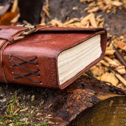 Läderbok - Large