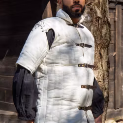 Gambeson Warrior with Short Sleeves - Natural