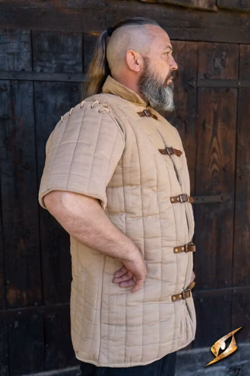 Gambeson Warrior with Short Sleeves - Desert Beige