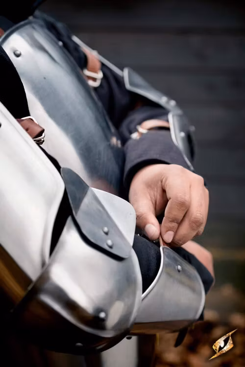 Soldier Arm Protection - Polished Steel