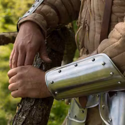 Arm Protection Warrior - Polished Steel