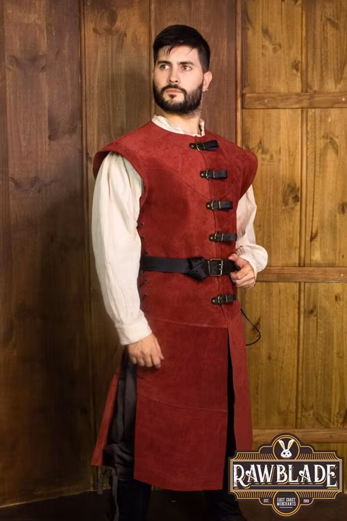 Jules Long Leather Jerkin