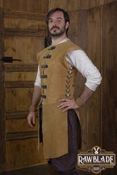 Jules Long Leather Jerkin