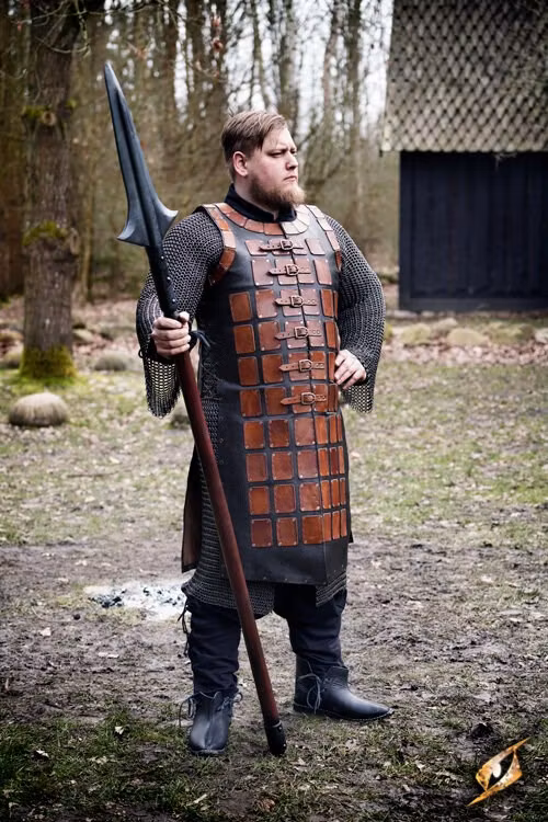 Leather Brigandine - Brun