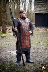 Leather Brigandine - Brun