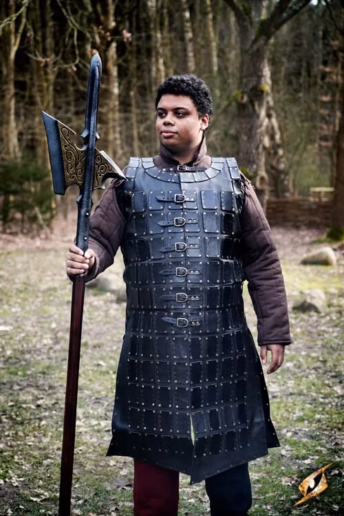 Leather Brigandine - Svart
