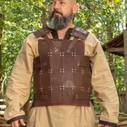 RFB Fighter Leather Armour - Brun