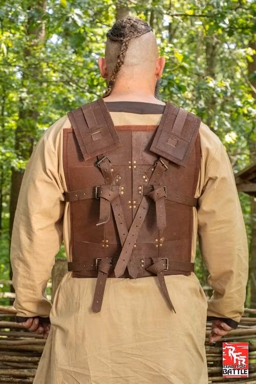 RFB Fighter Leather Armour - Brun