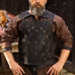 RFB Fighter Leather Armour - Svart