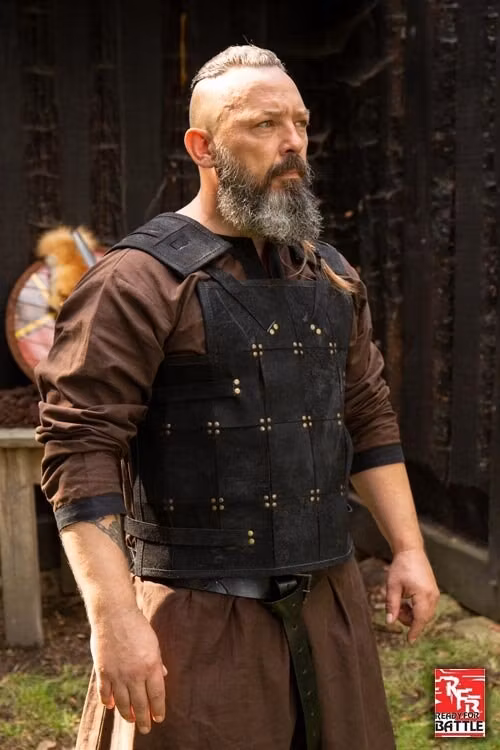 RFB Fighter Leather Armour - Svart