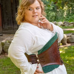 Corset Margot - Grön/Brun