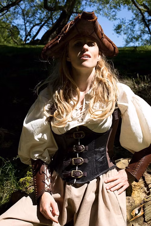 Rogue Corset - Brun/Ox Brun