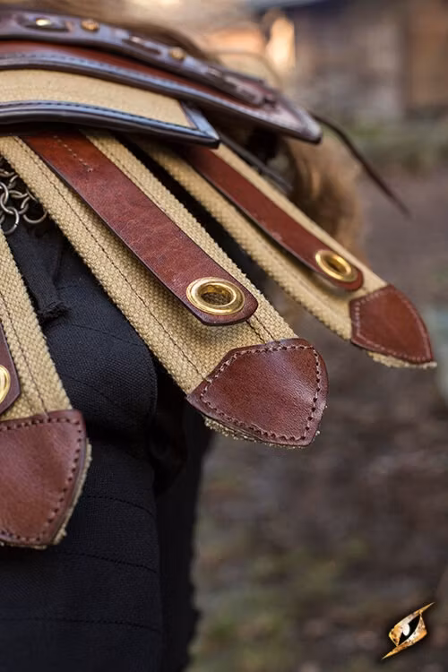 Roman Shoulder Armour - Brown