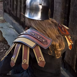 Roman Shoulder Armour - Brown