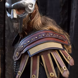 Roman Shoulder Armour - Brown