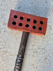 Brick on a stick