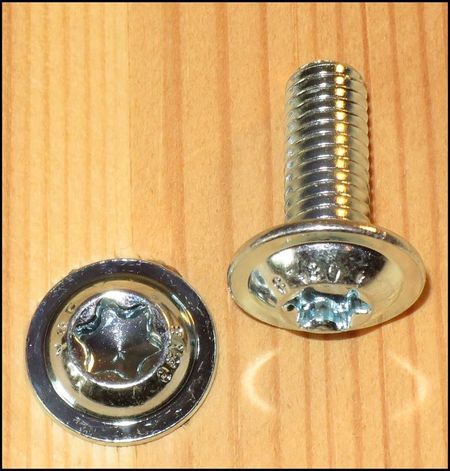KULLRIG FLÄNSSKRUV BLANKFÖRZINKAD M6x10 10st