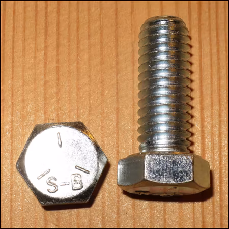 TUMSKRUV SEXKANT BLANKFÖRZINKAD UNC 1/2x19