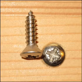 PLÅTSKRUV KULLERFÖRSÄNKT ROSTFRI A4 ST 2,9x16mm 25st