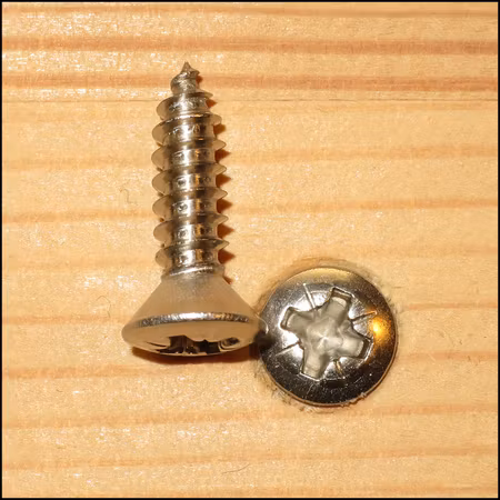 PLÅTSKRUV KULLERFÖRSÄNKT ROSTFRI A4 ST 2,9x16mm 25st