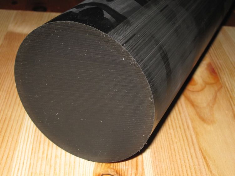 SVARVÄMNE ACETALPLAST POM C SVART 150mm