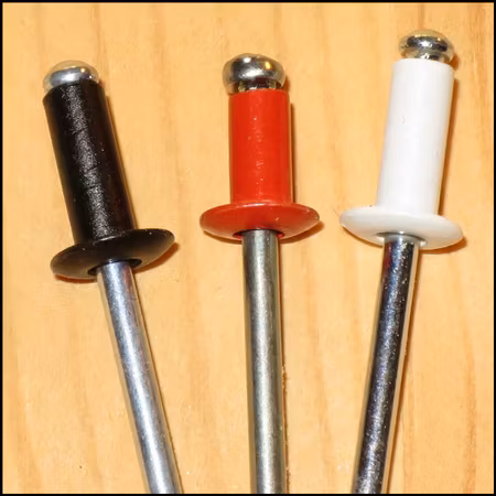 POPNIT / BLINDNIT FÄRGAD SVART KULLRIG  3,2x8mm 25st