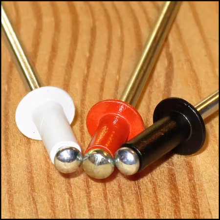 POPNIT / BLINDNIT FÄRGAD SVART KULLRIG  3,2x8mm 25st