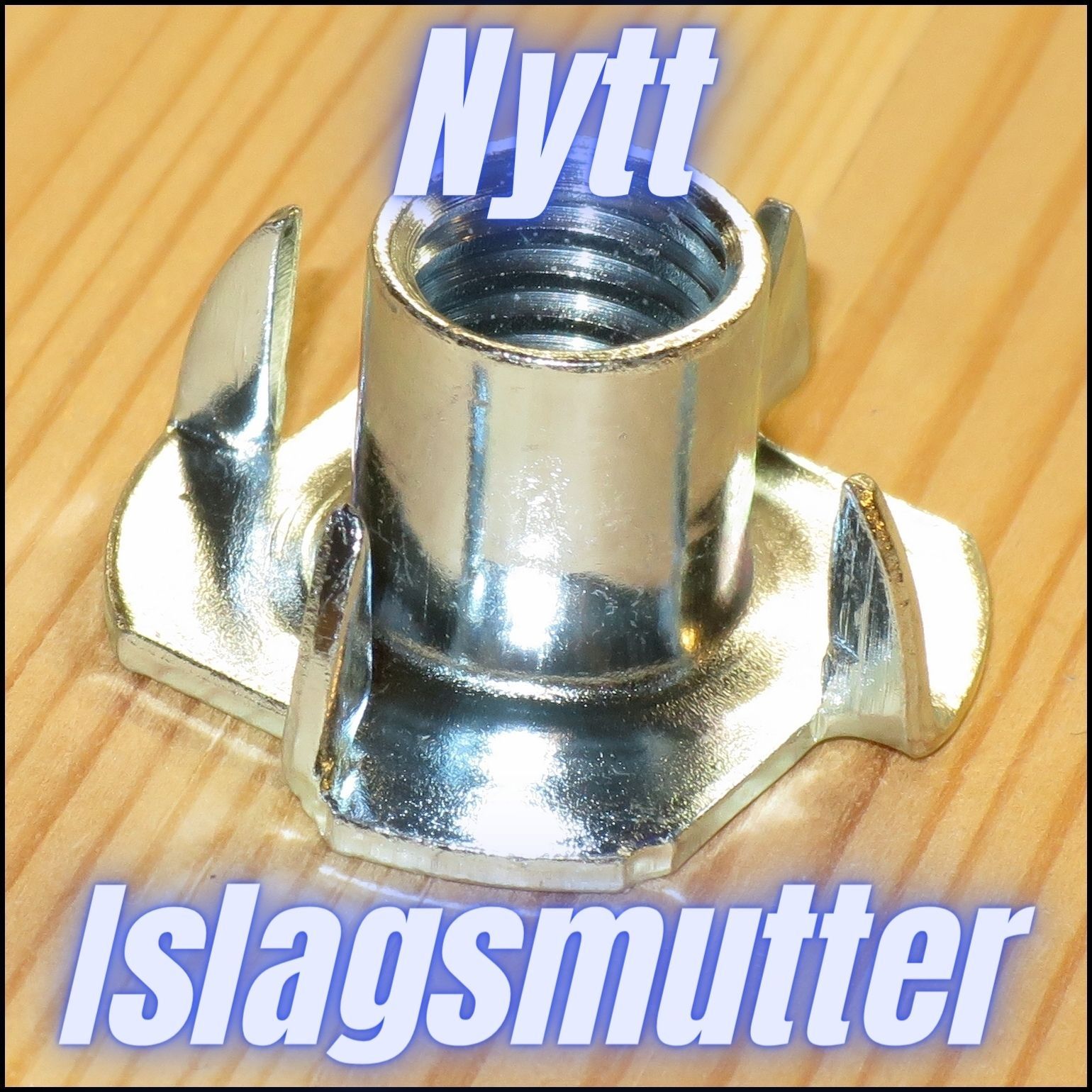 ISLAGSMUTTER FÖRZINKAD M4 10st