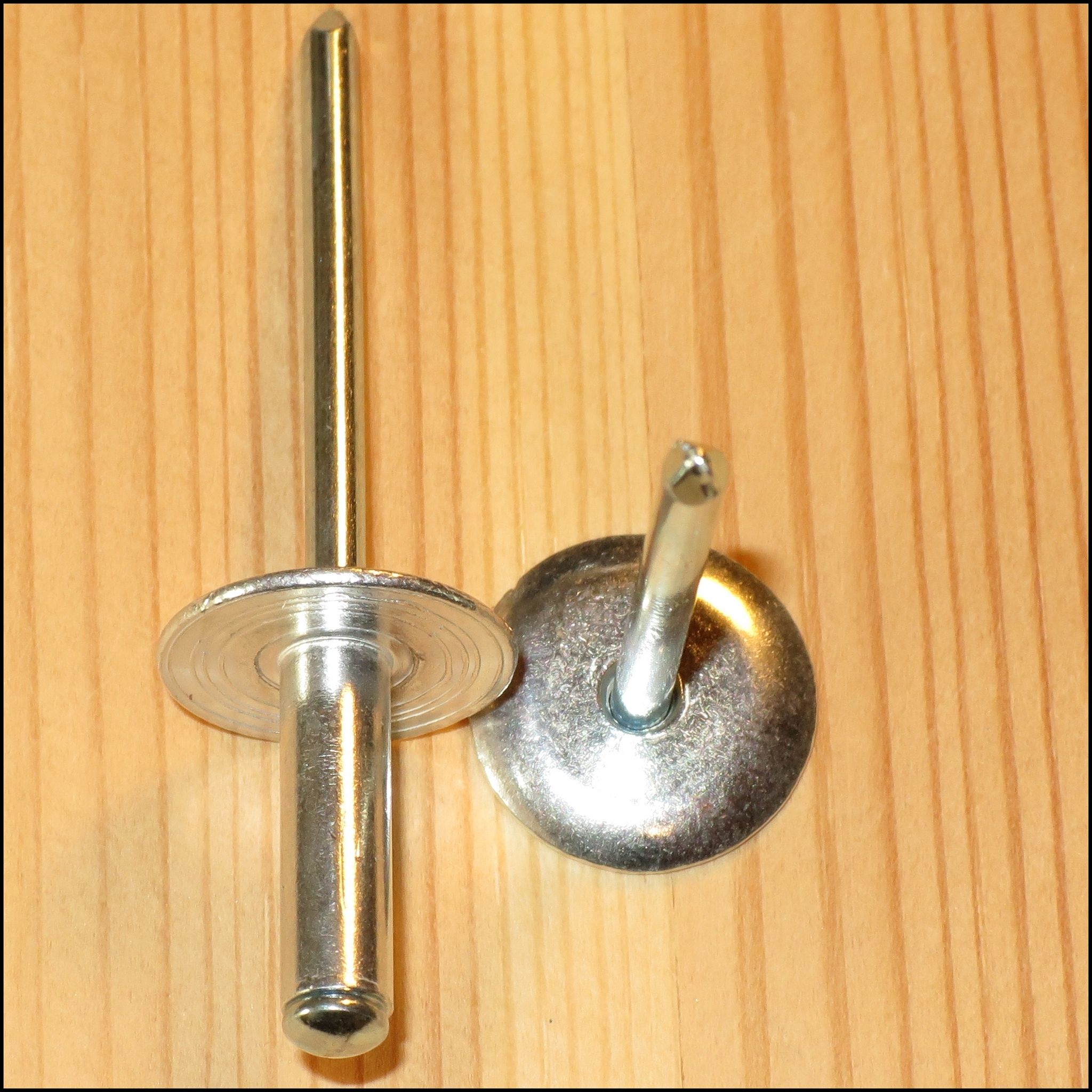 POPNIT / BLINDNIT ALUMINIUM STOR KULLRIG SKALLE 4.8x12mm 25st