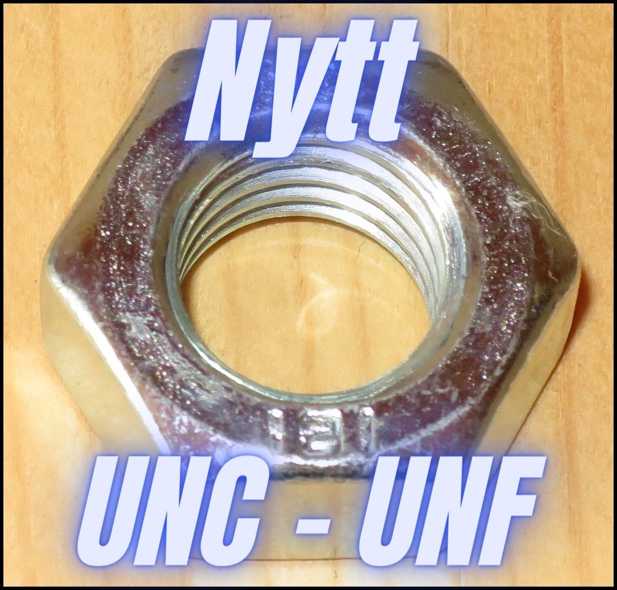 MUTTER i TUM FÖRZINKAD 1/4 UNC 25st
